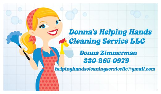 Logo for Donna's Helping Hands Cleaning Service LLC