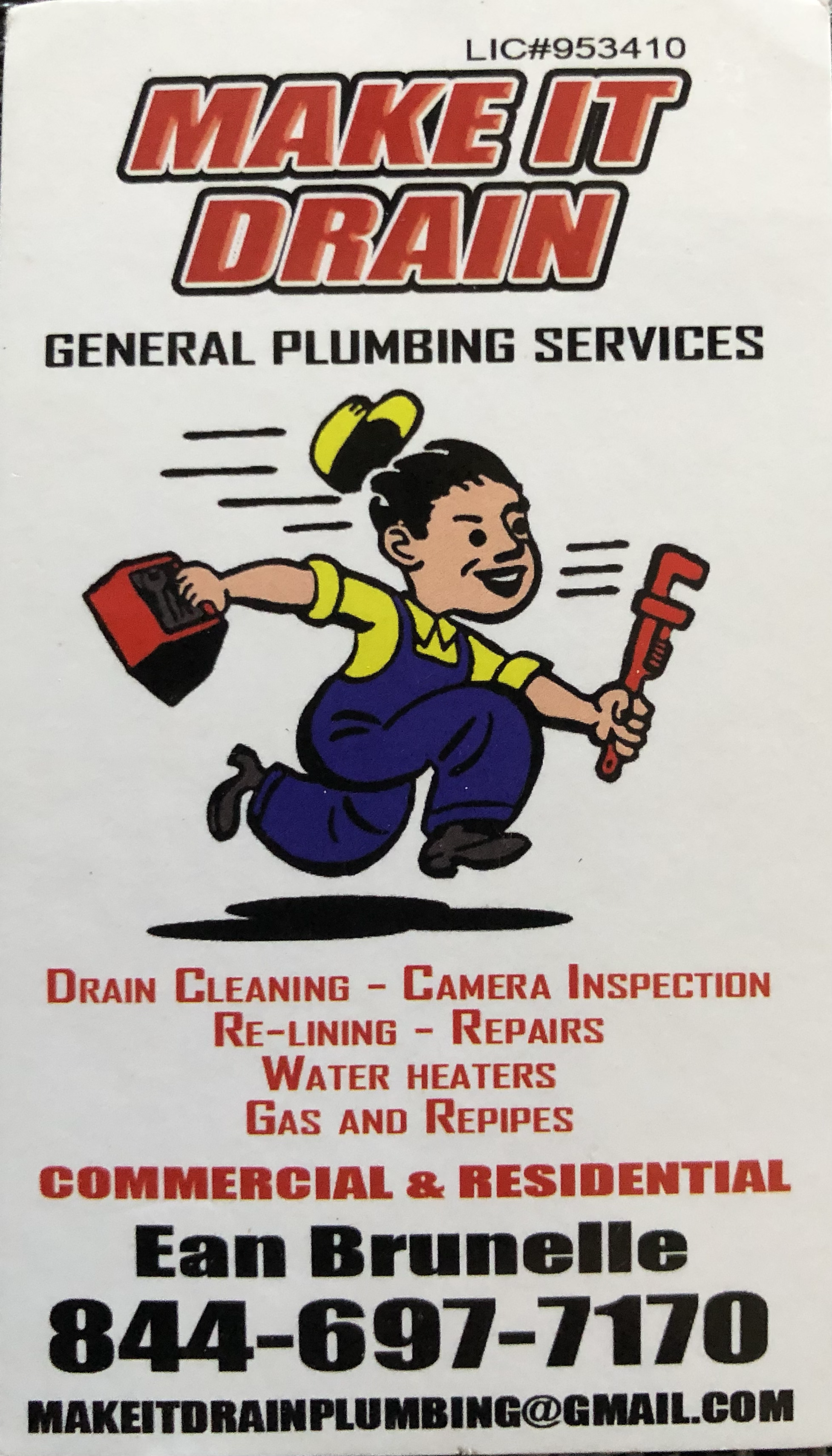 Logo for Make It Drain Plumbing