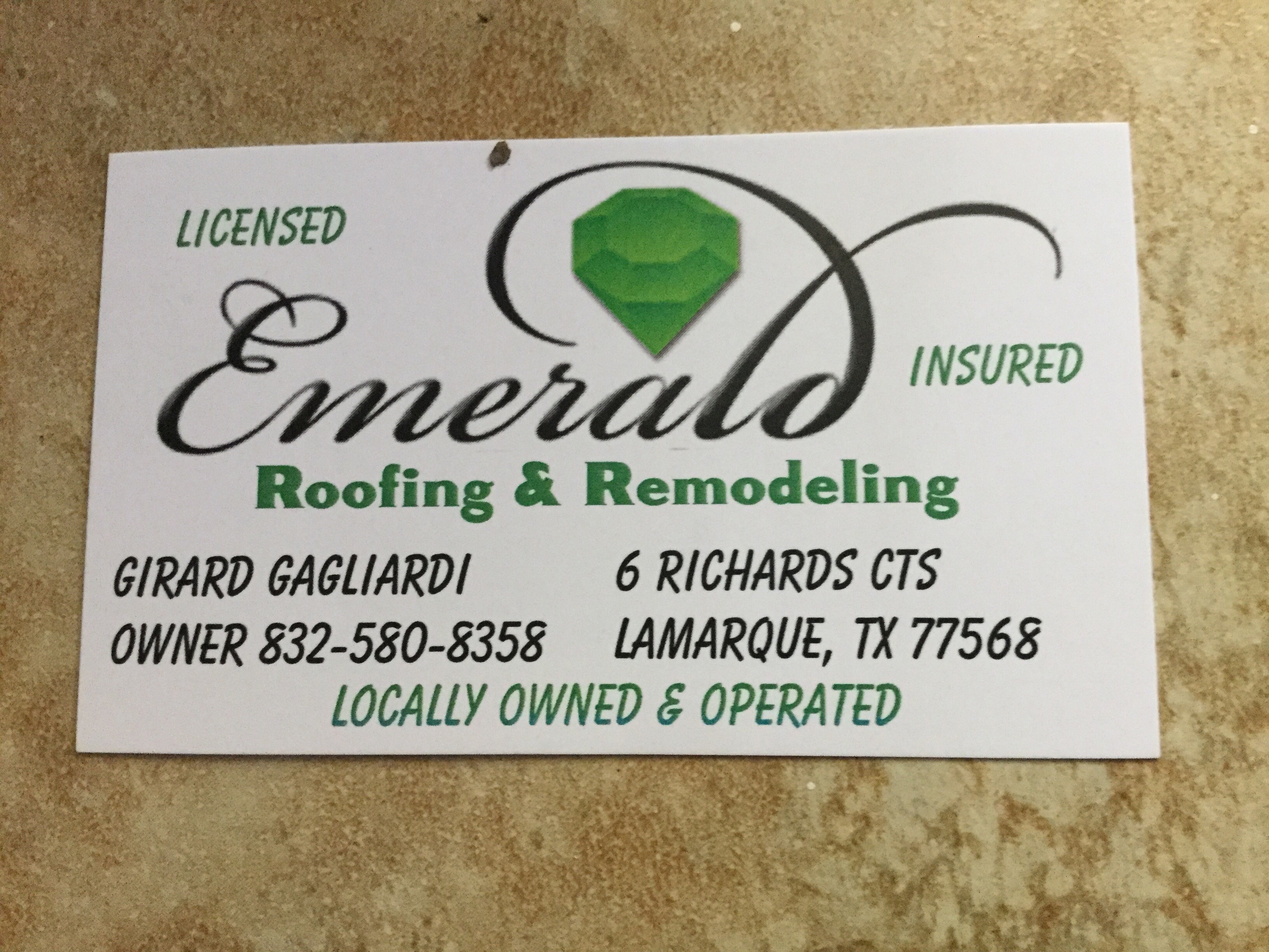 Logo for Emerald Roofing & Remodeling