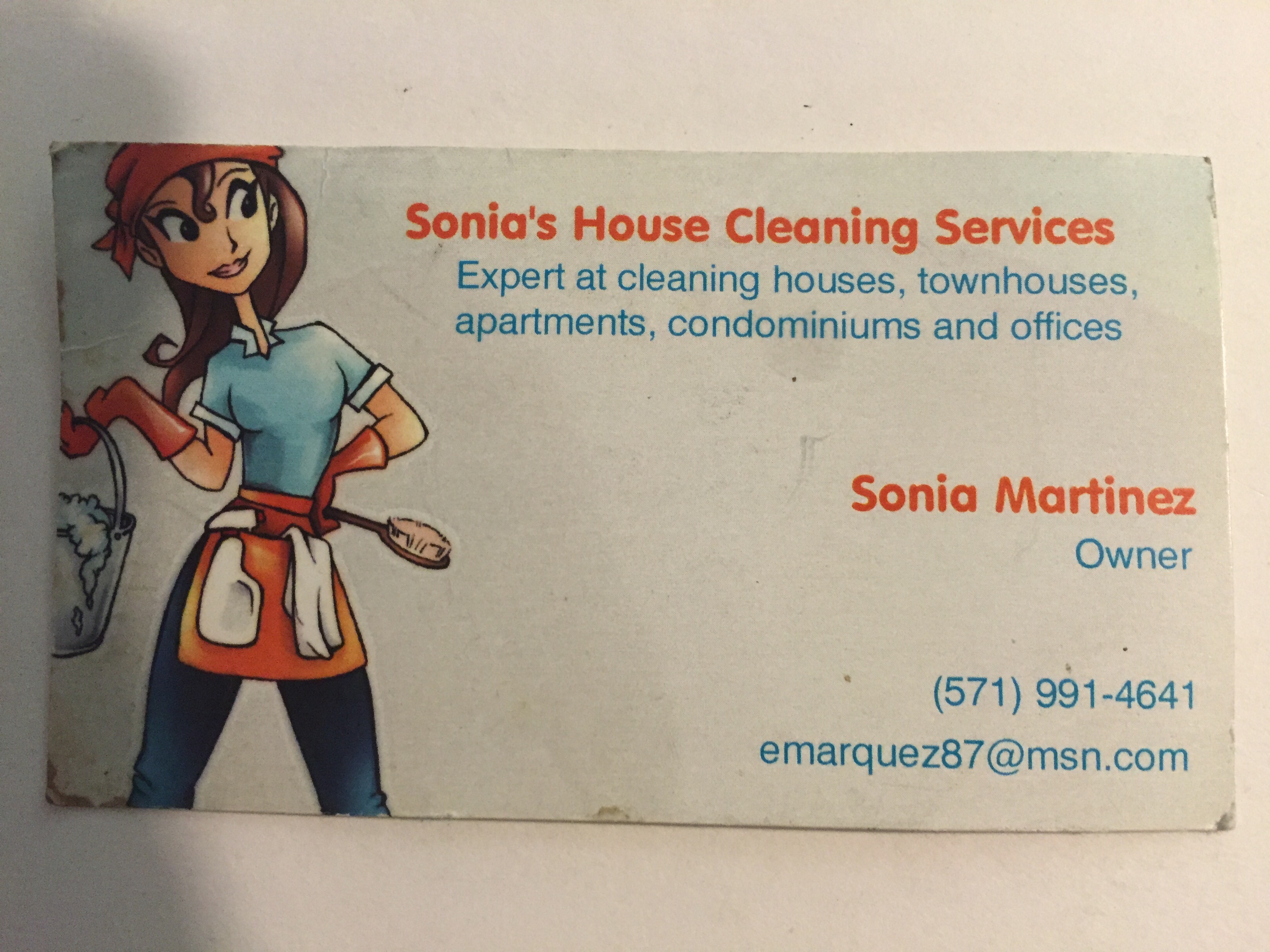 Sonia's Cleaning logo