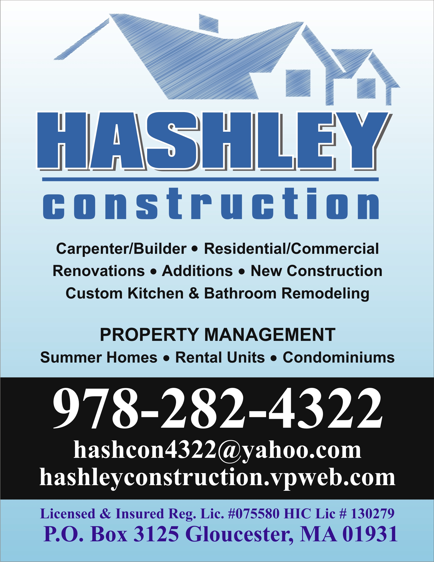 Logo for Hashley Construction