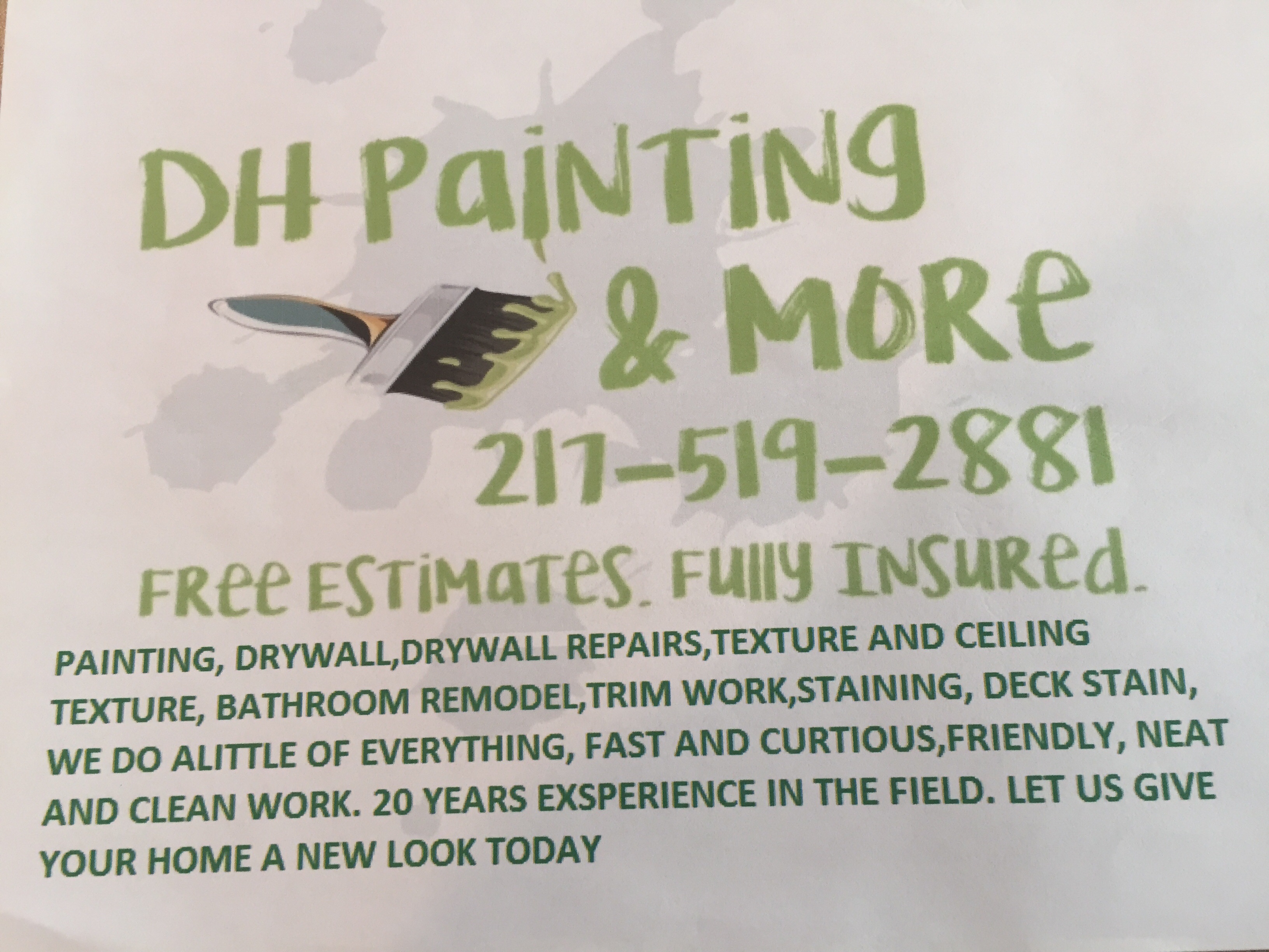 DH Painting and More logo