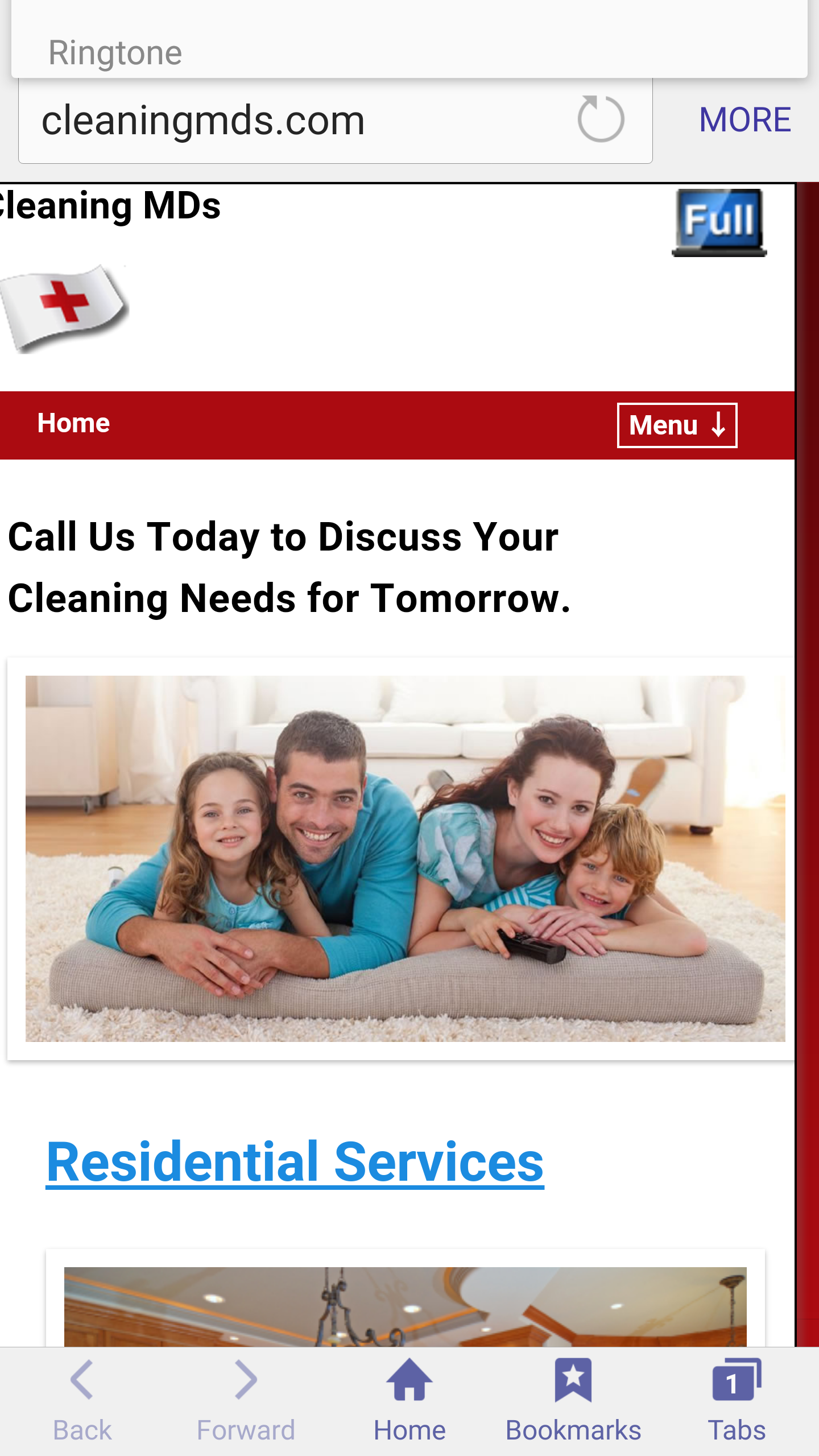 Logo for Cleaning MD's