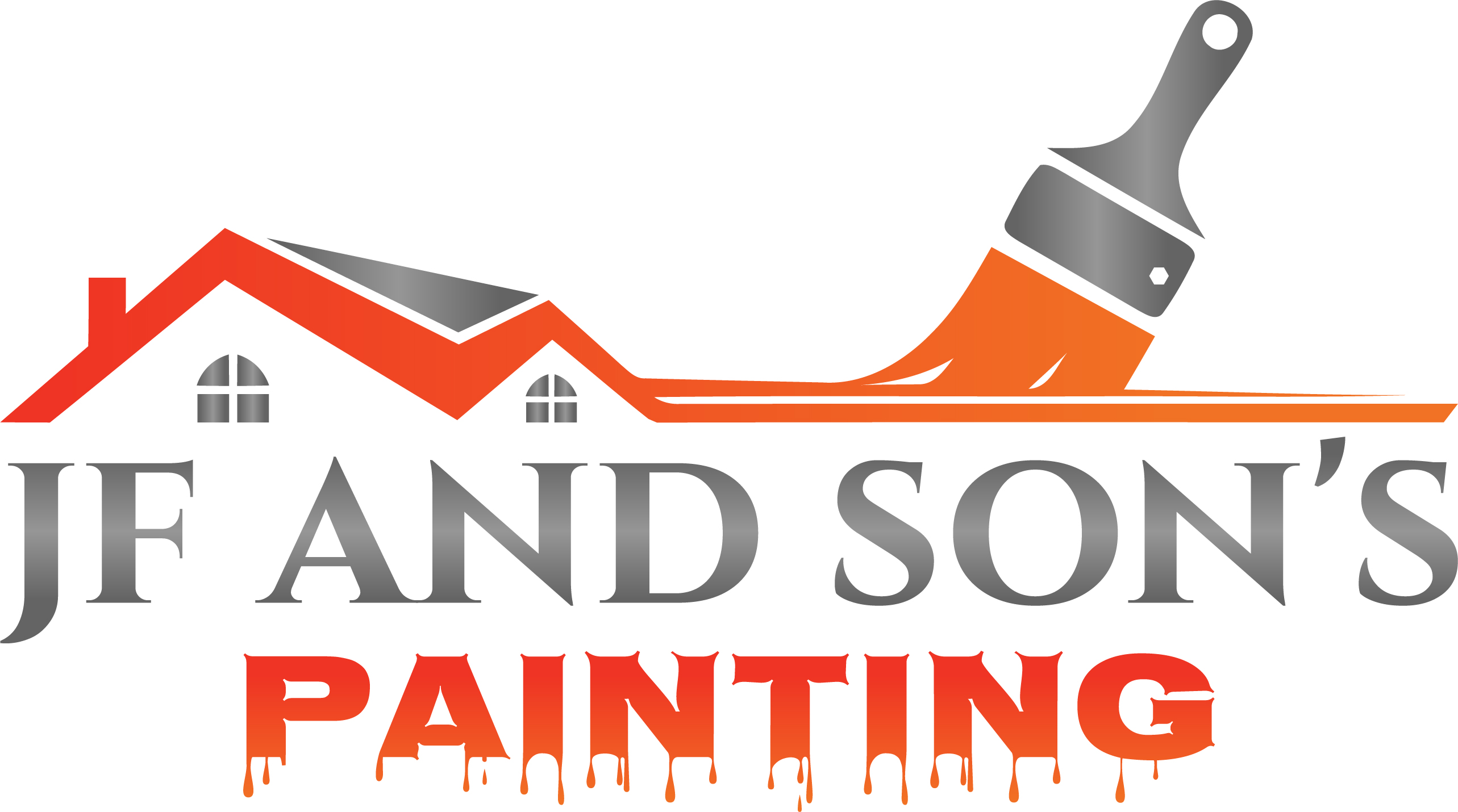 Jf and Son's painting logo
