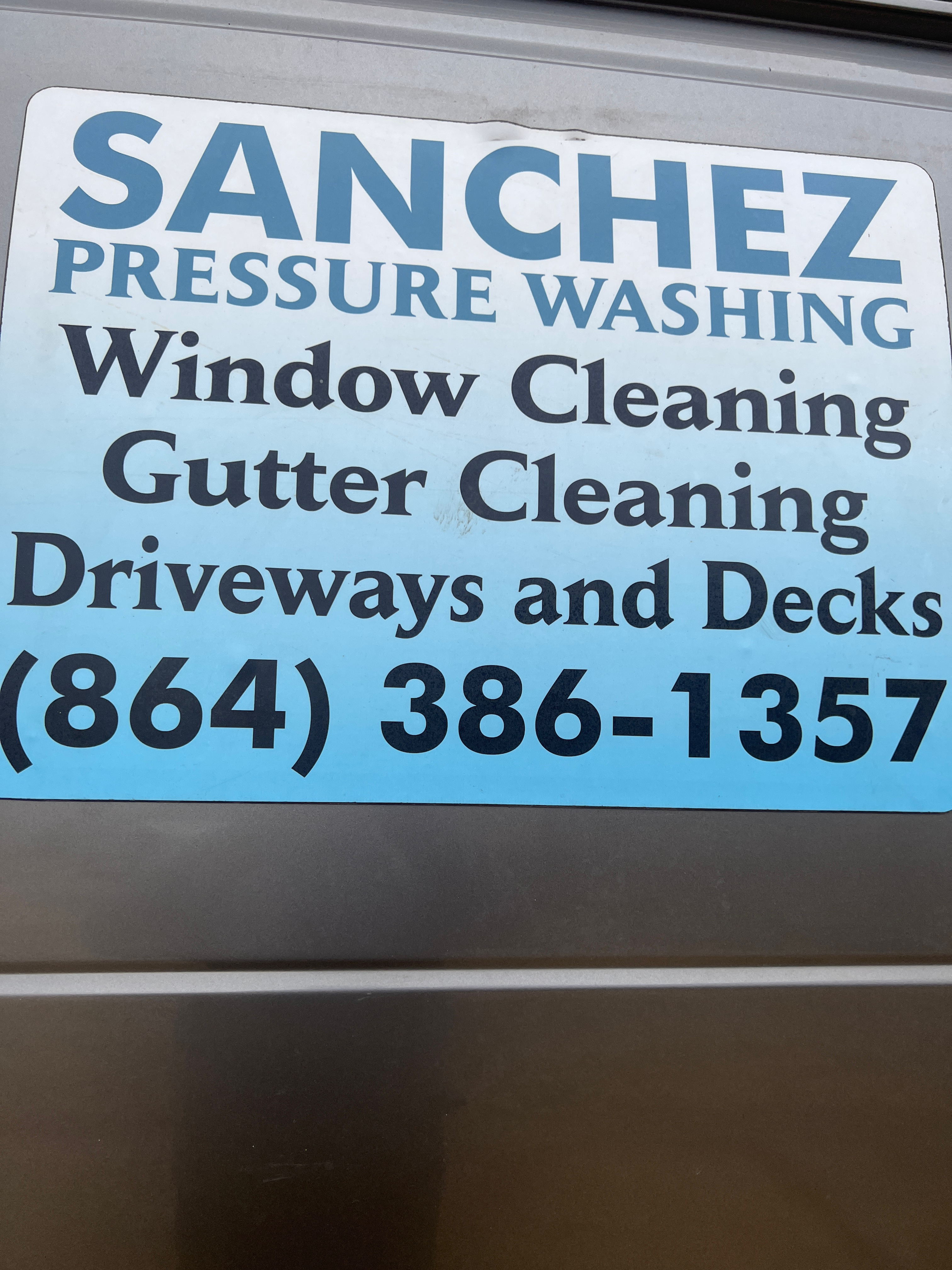 Sanchez Pressure Washing logo
