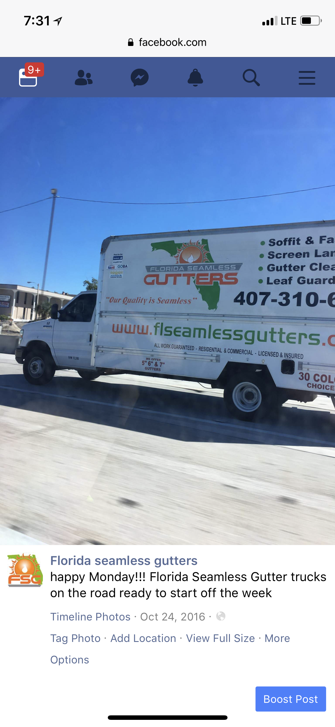 Logo for Florida Seamless Gutters