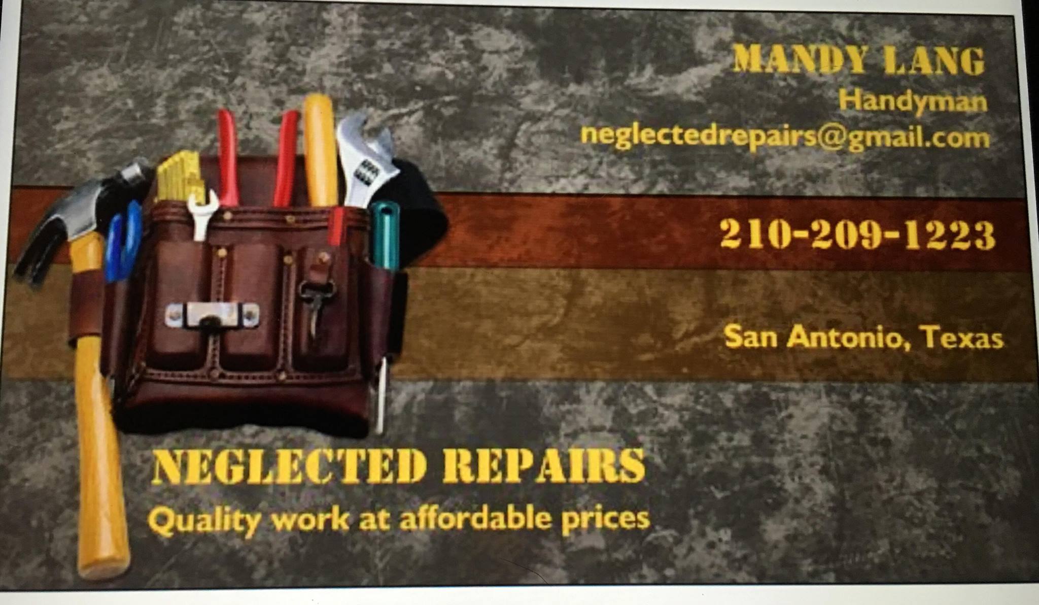 Logo for Neglected Repairs LLC