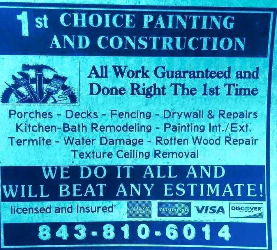 1st Choice Painting and Construction logo