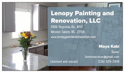 Lenopy Painting and Renovation, LLC logo
