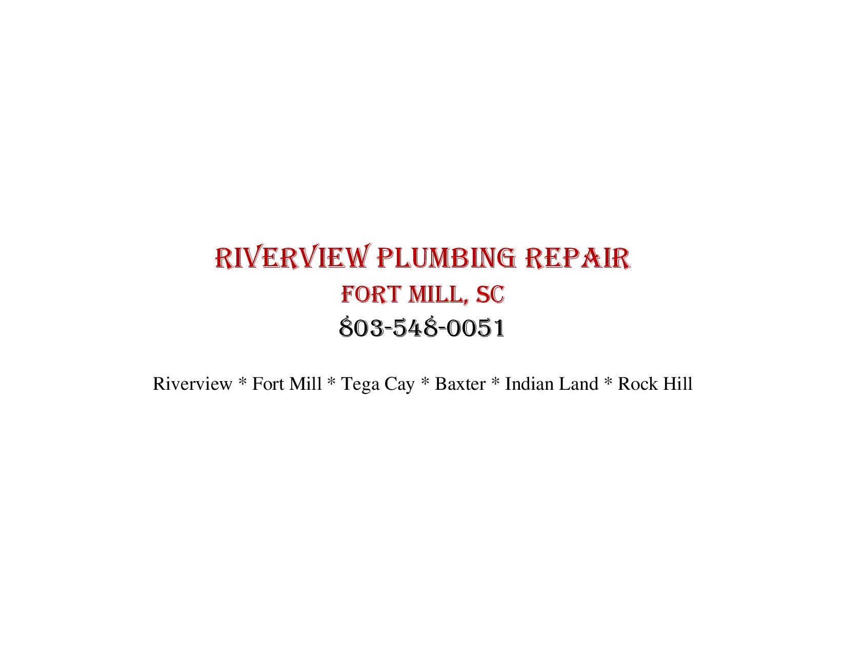 Logo for Riverview Plumbing Repair