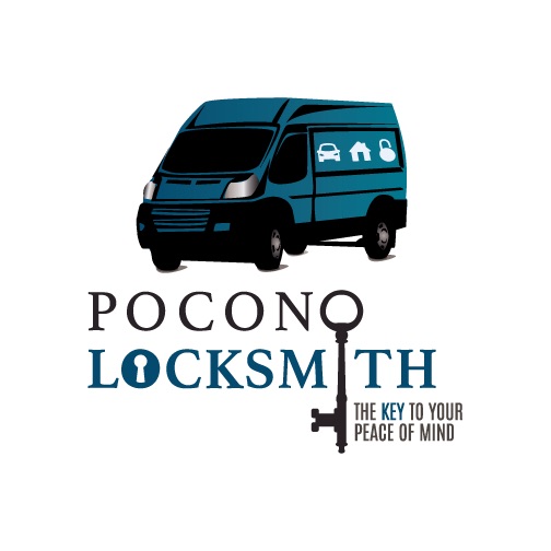 Pocono locksmith logo