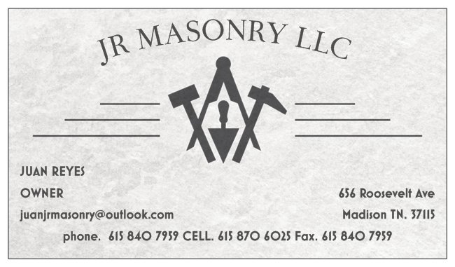 Logo for JR Masonry LLC