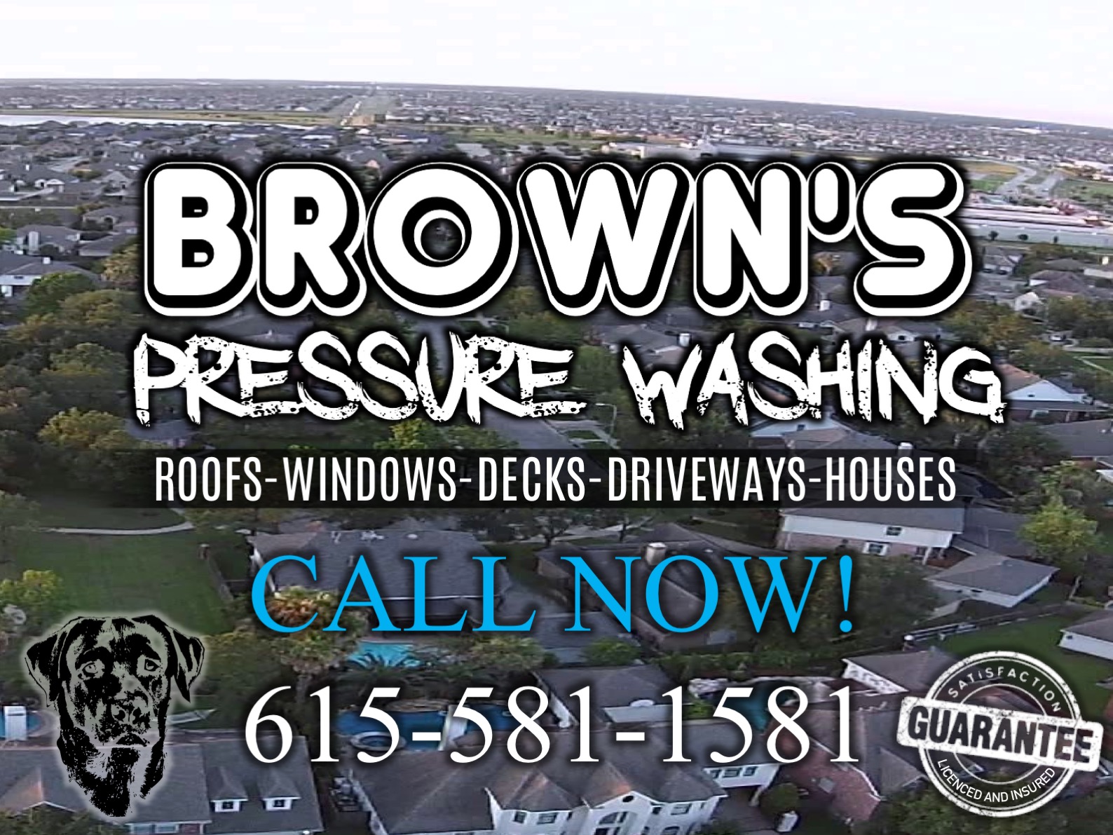 Logo for Brown's Pressure Washing
