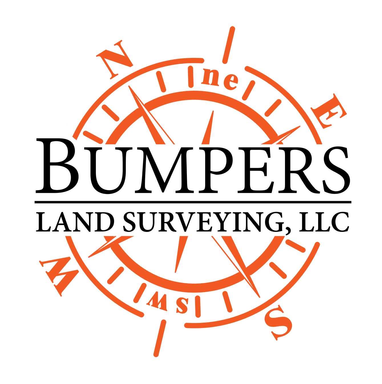 Logo for Bumpers Land Surveying LLC