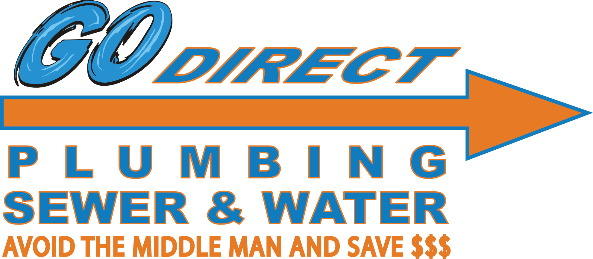 Go Direct Plumbing Sewer and Water logo
