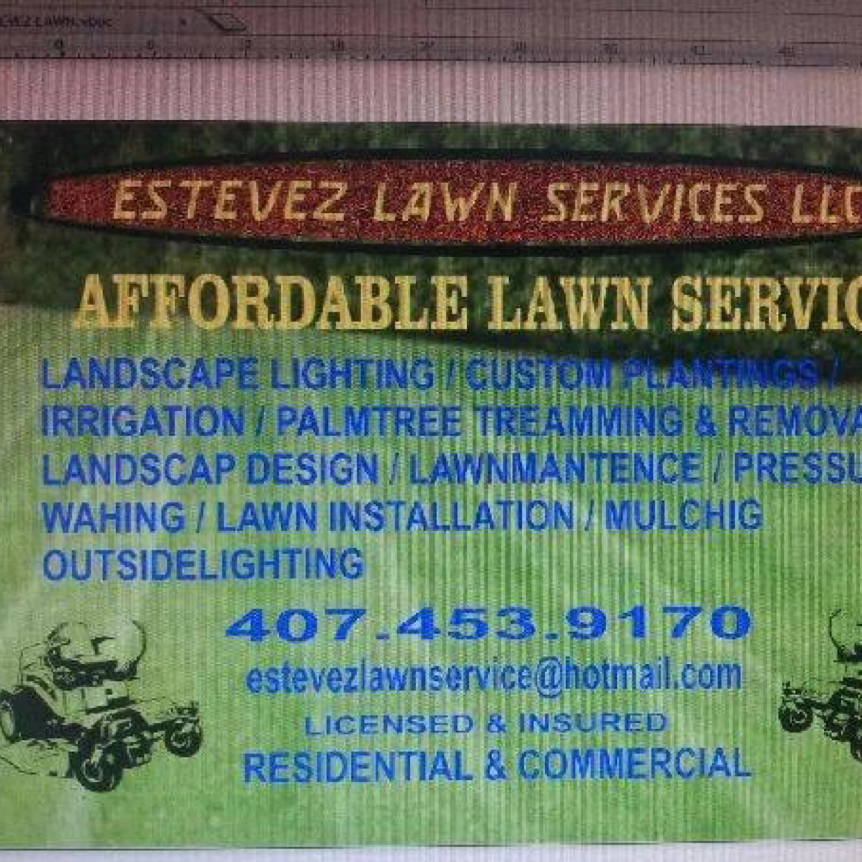 Logo for Estevez Lawn Services LLC