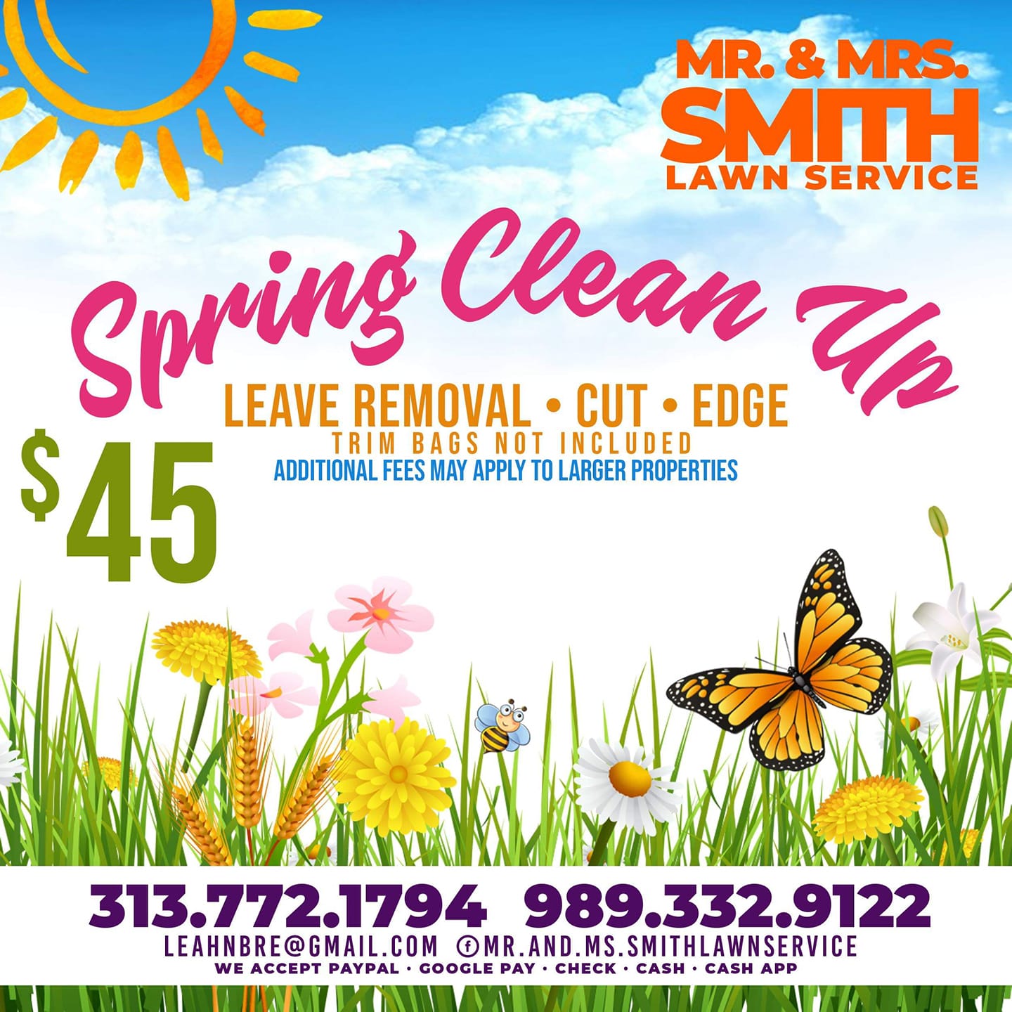 Mr.&Mrs.Smith Lawn Service logo