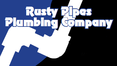 Logo for rusty pipes plumbing company