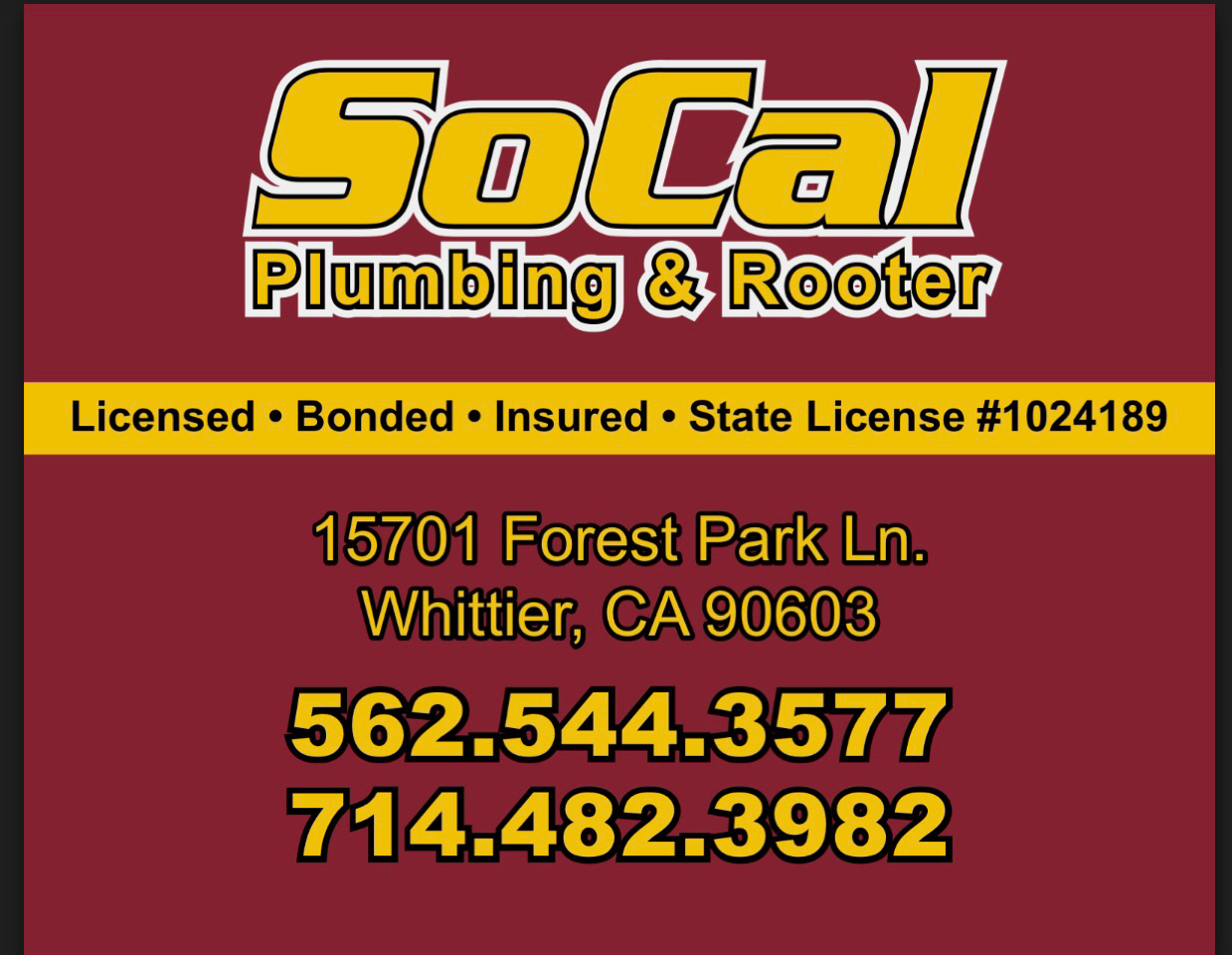 Logo for SoCal Plumbing & Rooter Inc