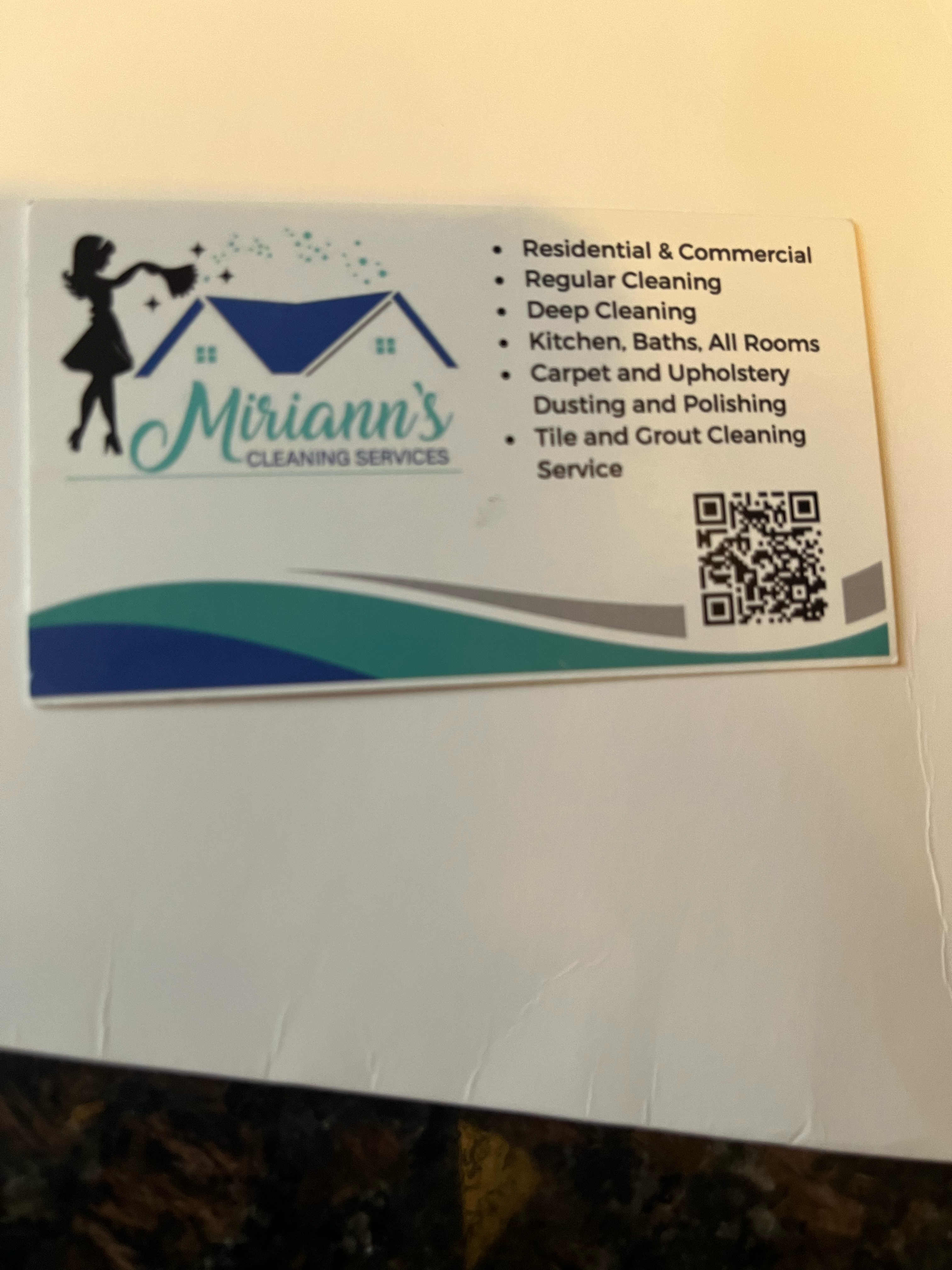 Logo for Miriam's Cleaning Service