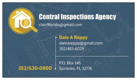 Logo for Central Inspections Agency LLC