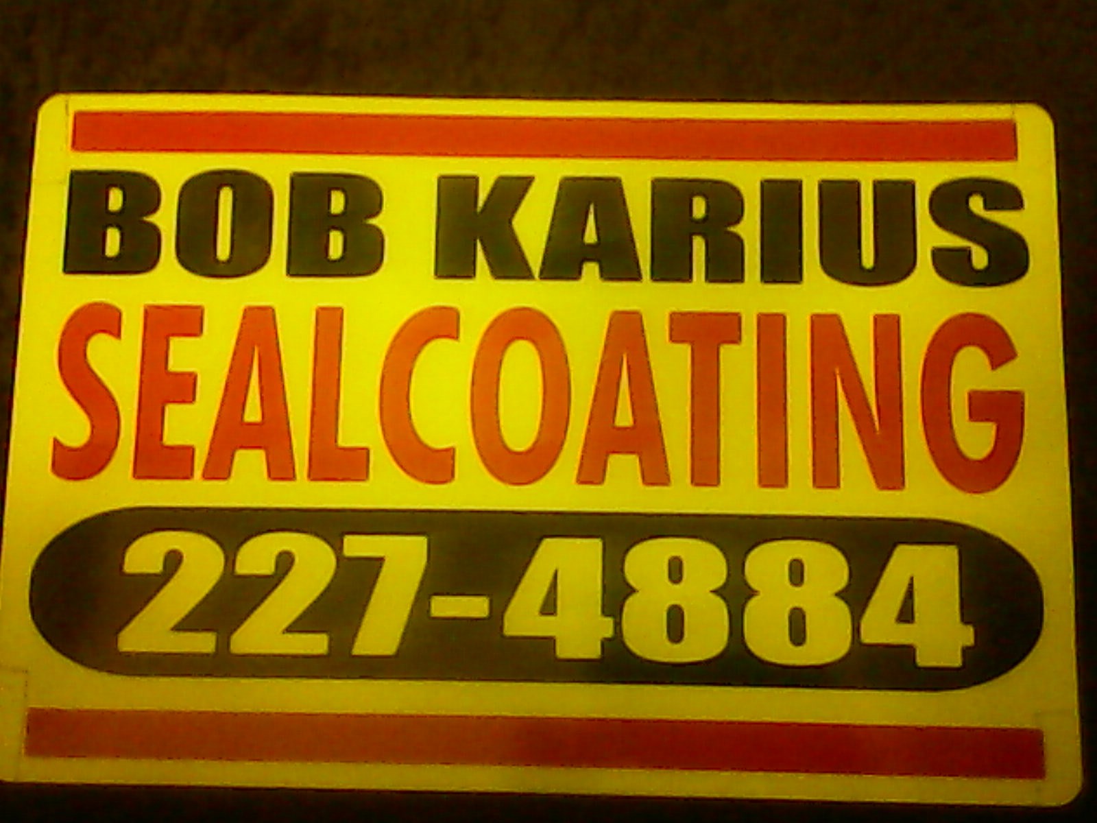 Bob karius sealcoating logo