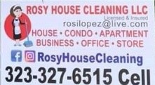 Logo for Rosy Housecleaning LLC