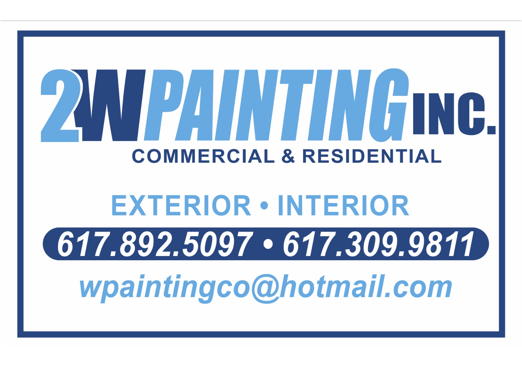 2W Painting Inc logo