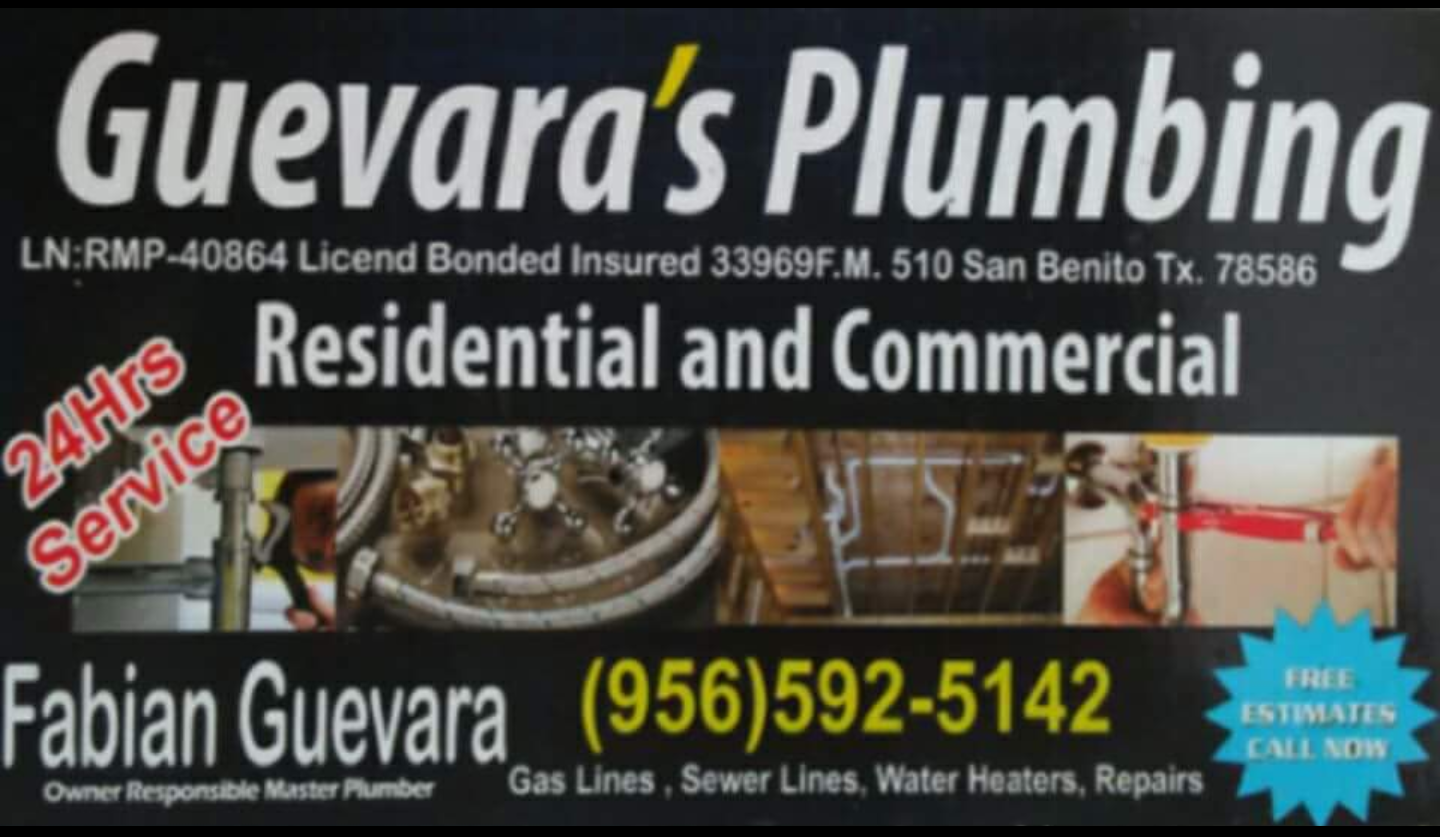 Guevara plumbing logo