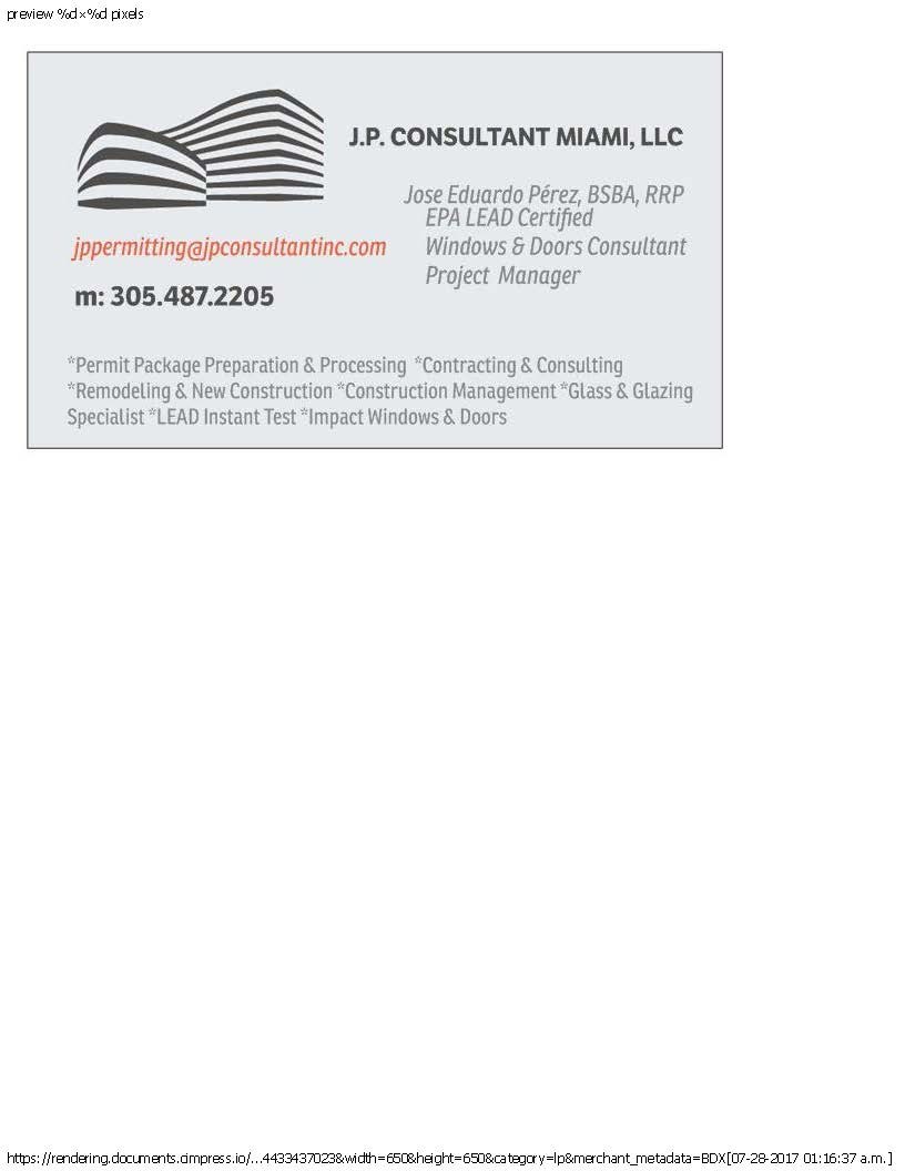 J.P. CONSULTANT MIAMI, LLC logo