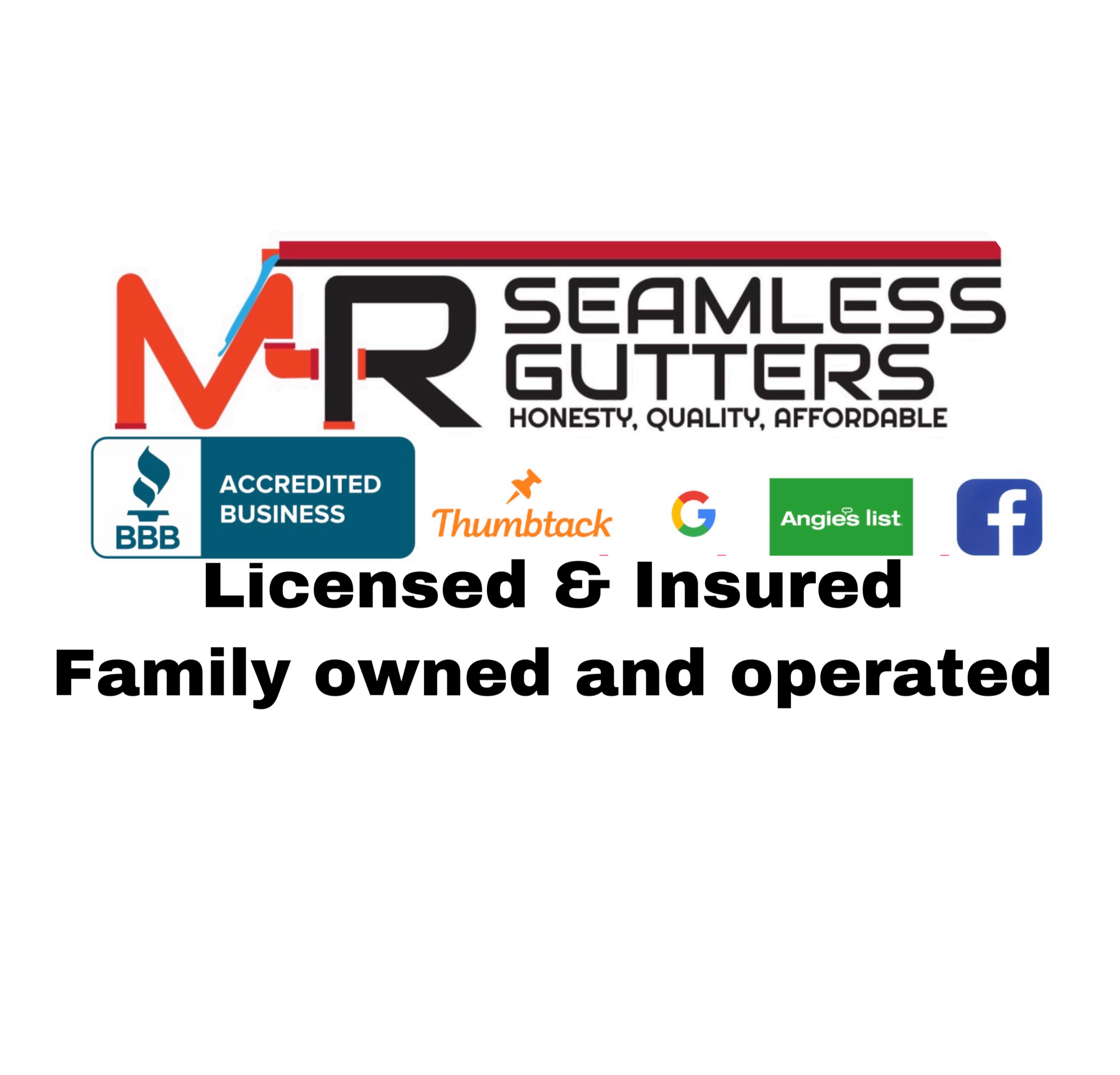 MR Seamless Gutters logo
