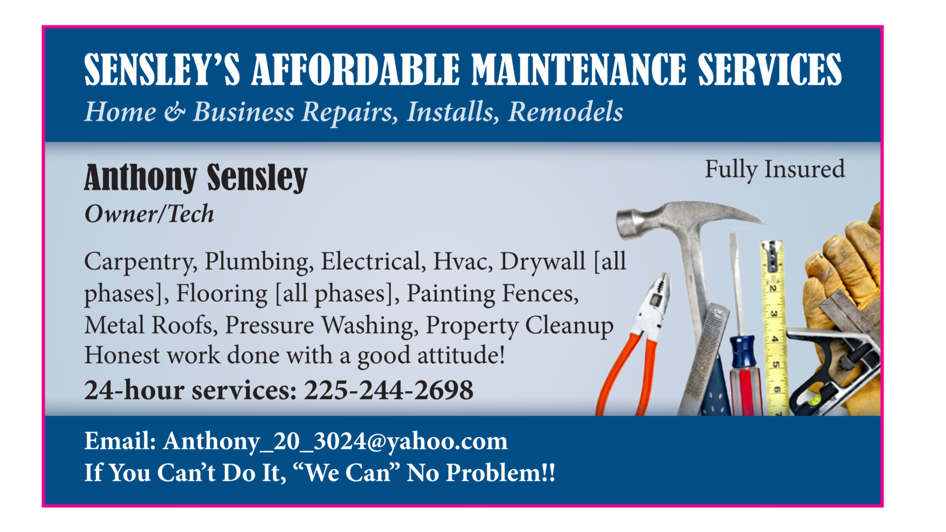 Avatar for Sensley's Done Right Painting & Affordable Maintenance Services