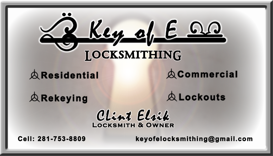 Key of E Locksmithing logo