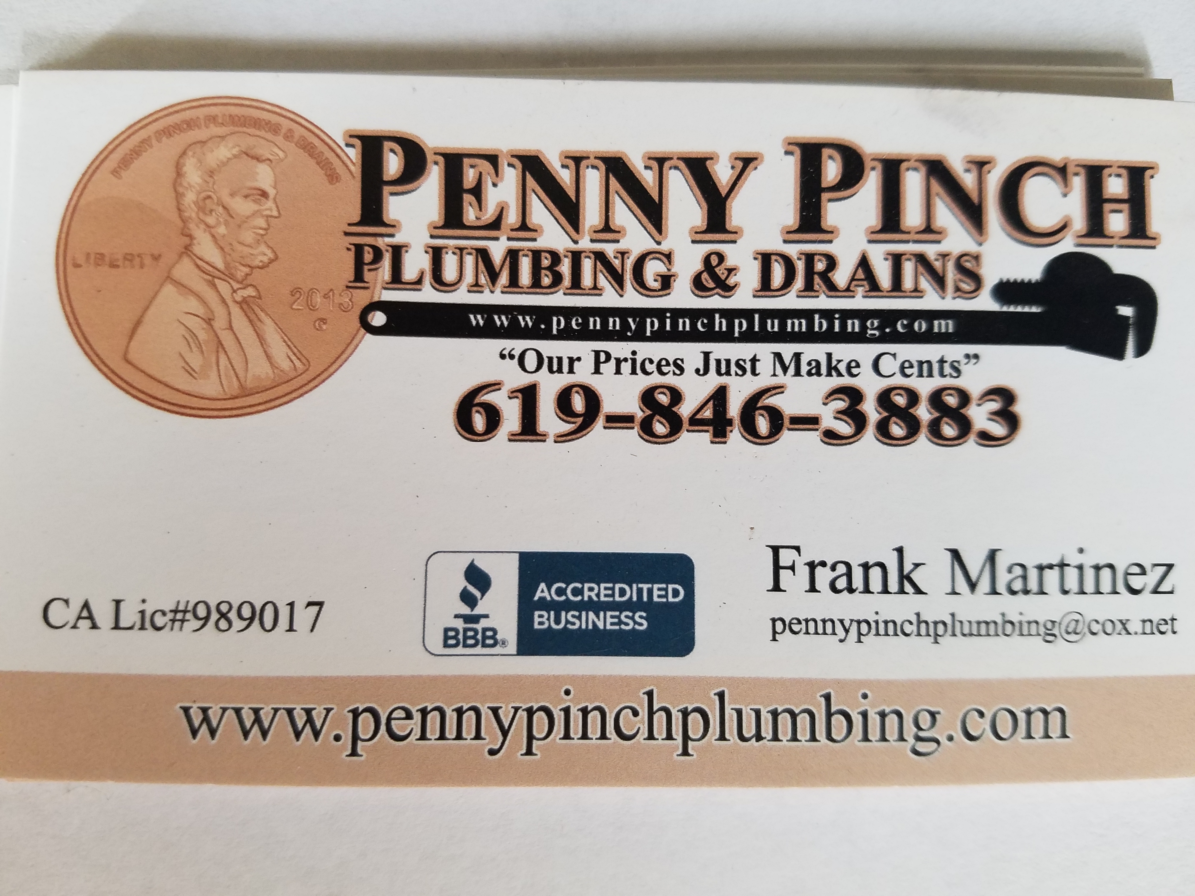 Logo for Penny Pinch Plumbing & Drain