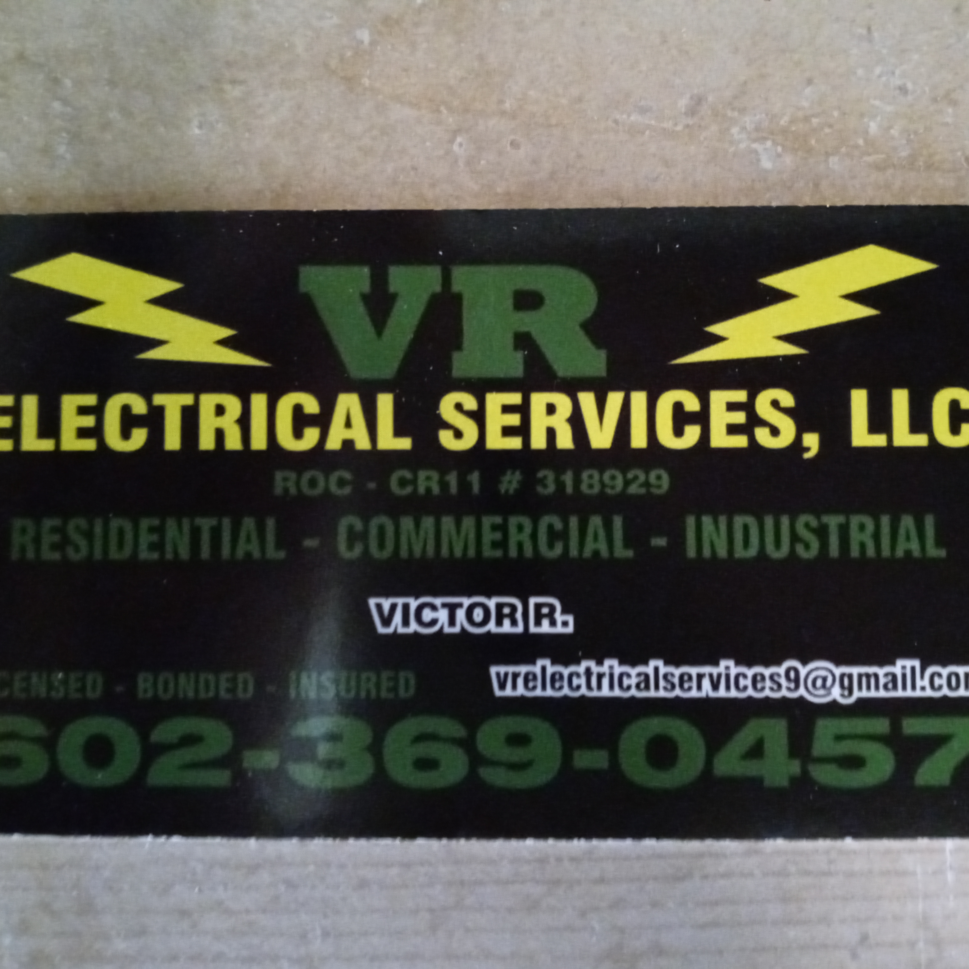 Logo for VR Electrical Services