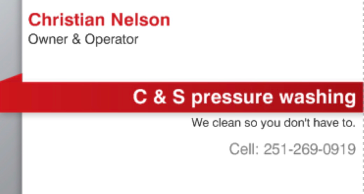 C & S Pressure Washing logo