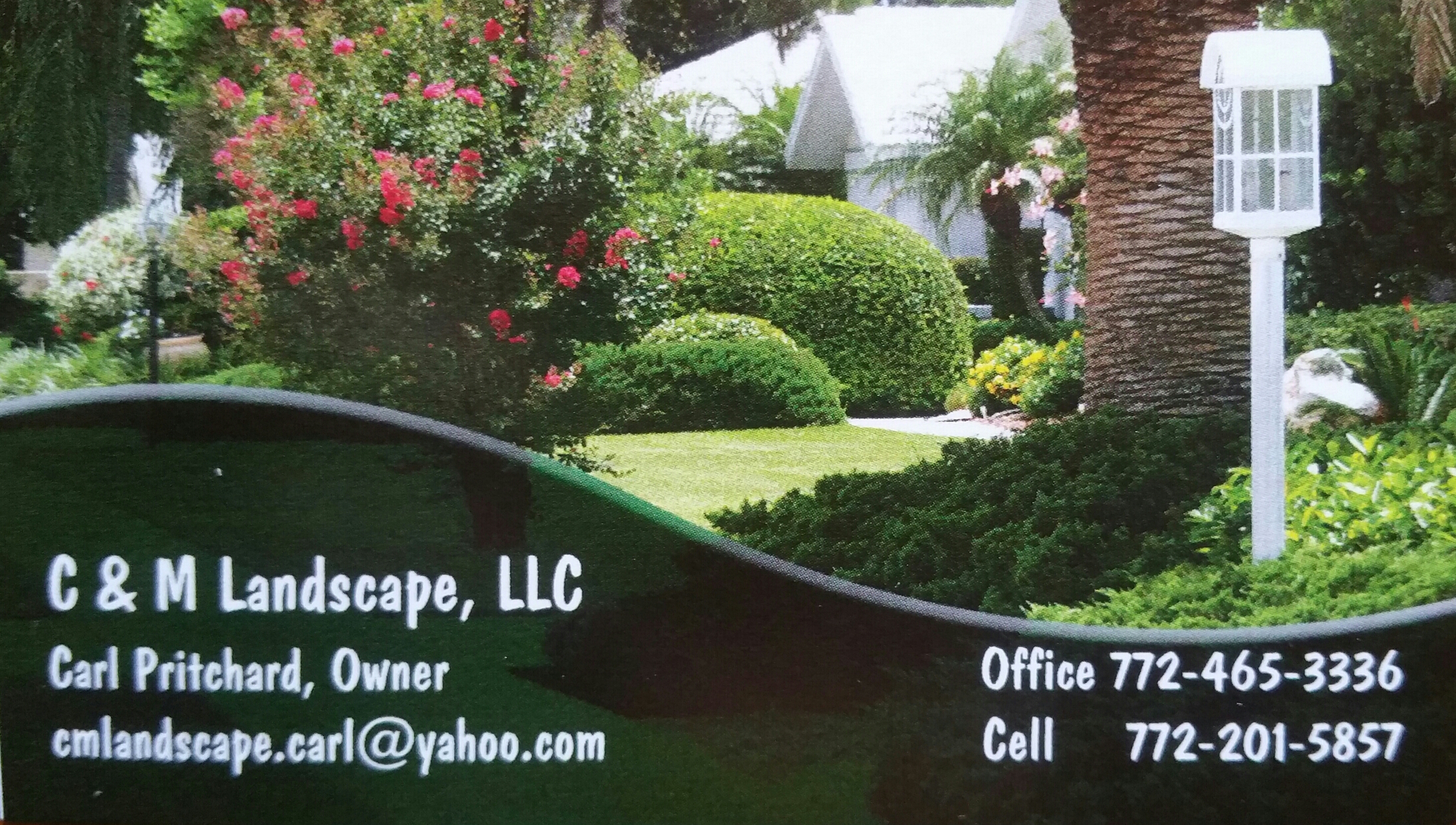 Logo for C & M LANDSCAPE, LLC