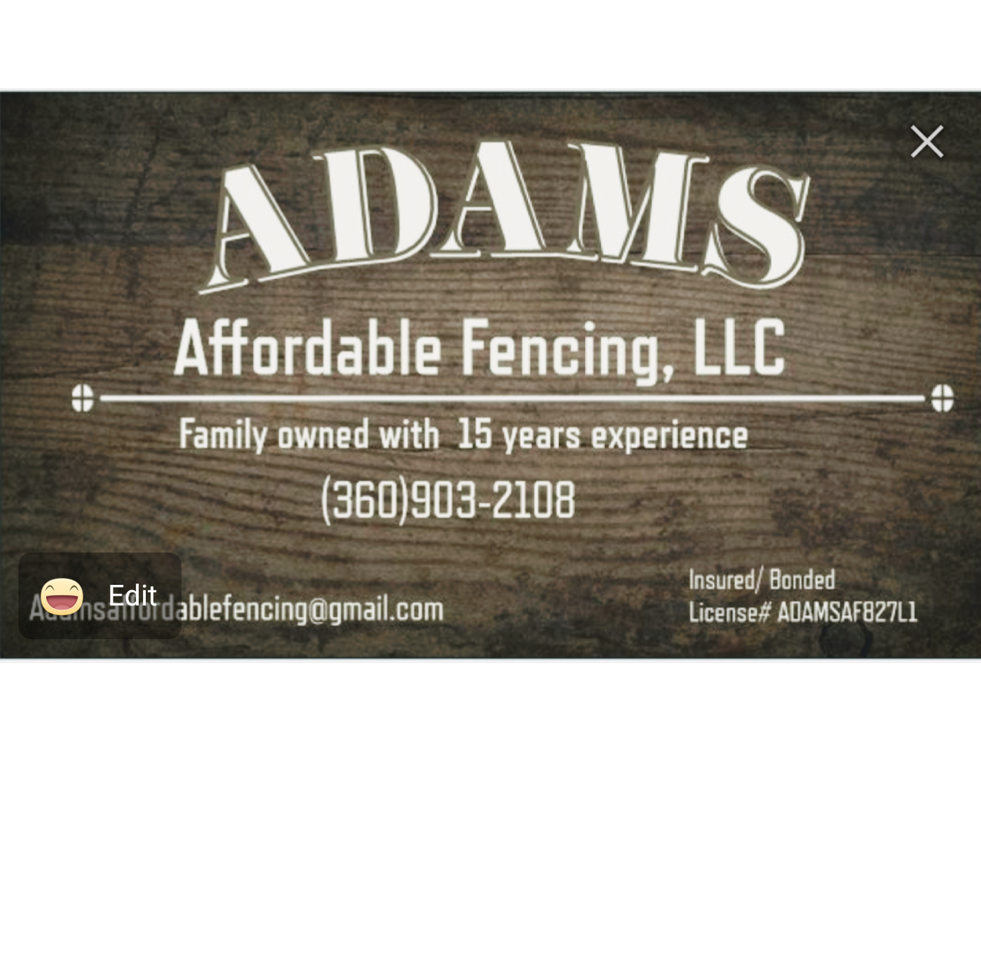 Adams Affordable Fencing, LLC logo