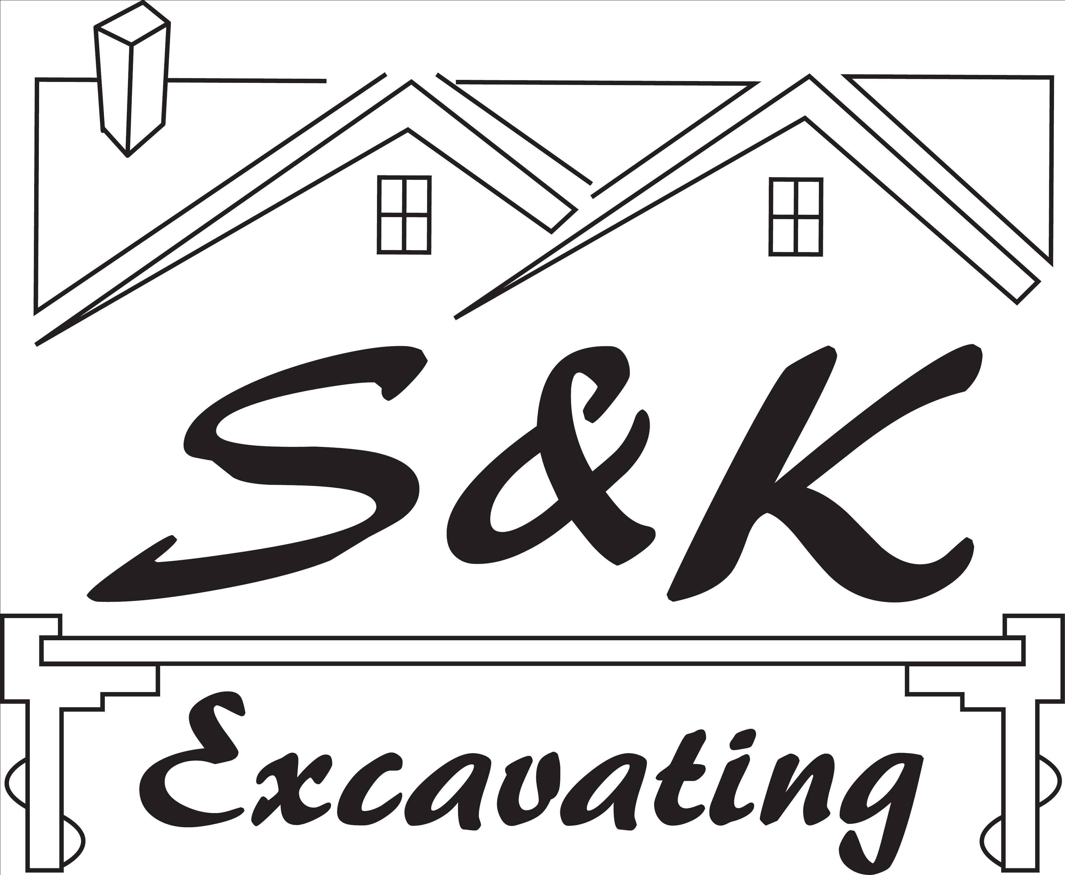 S & K Excavating logo