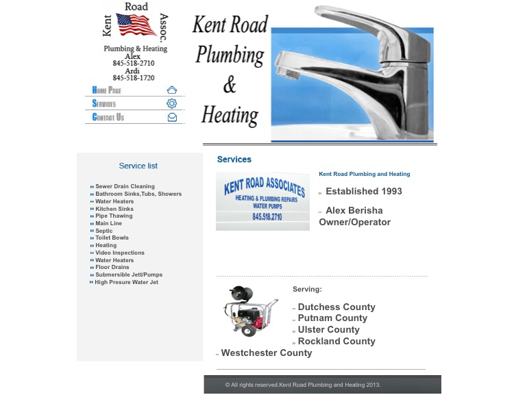 Kent road plumbing and heating logo