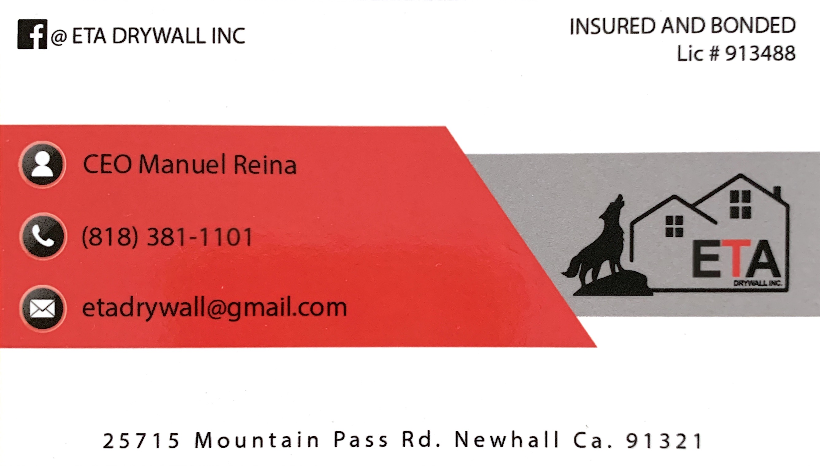 ETA Drywall logo