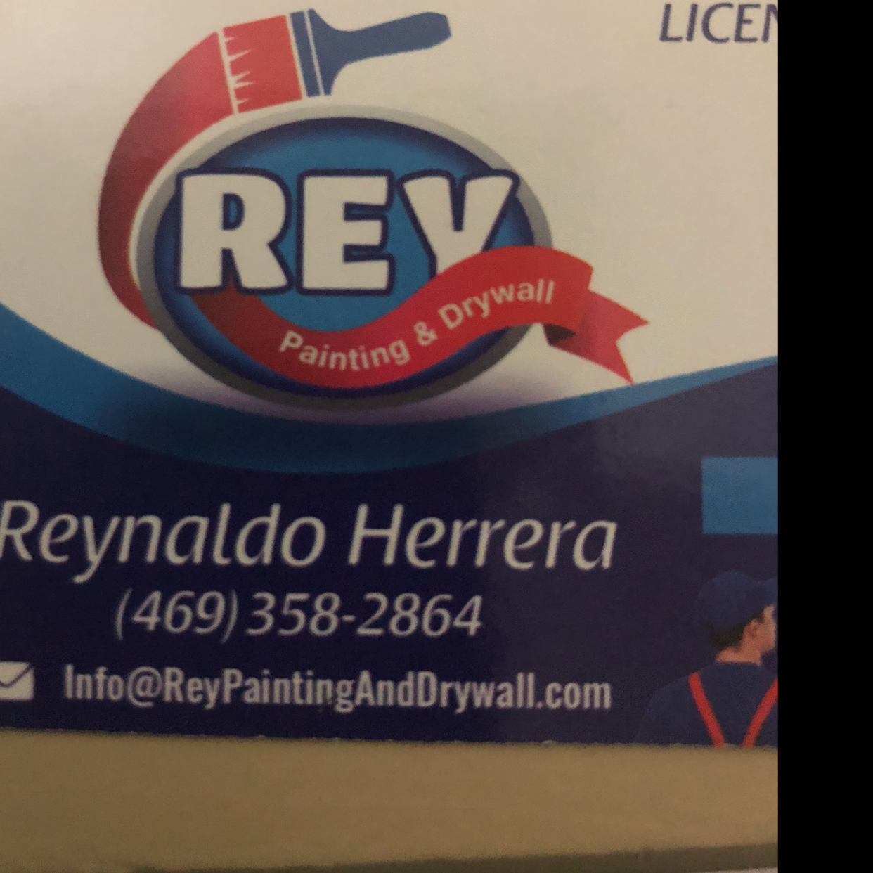Logo for Rey Drywall and painting