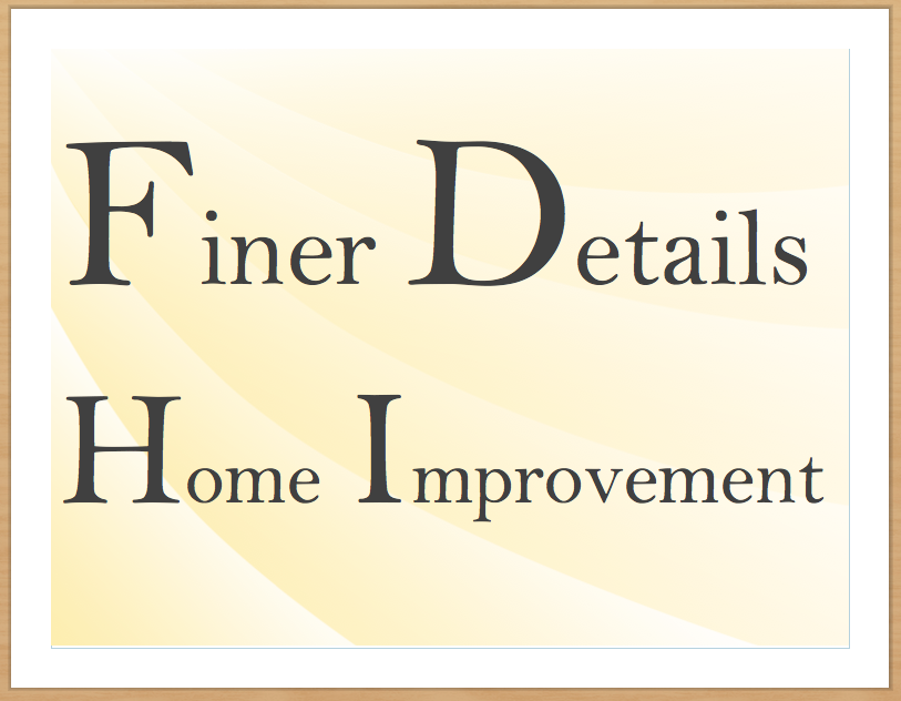 Logo for Finer Details Home Improvement