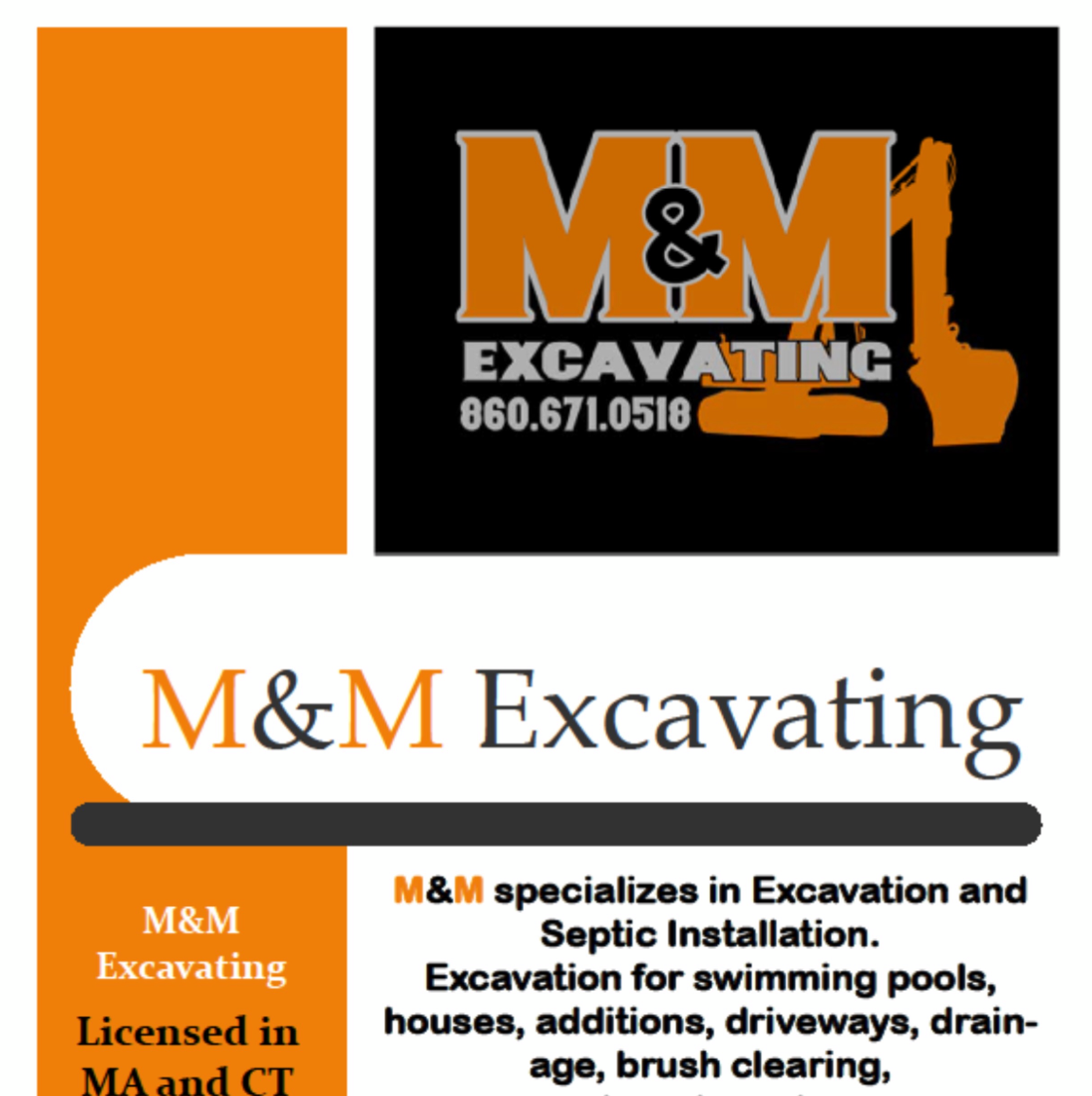 M&M Excavating logo
