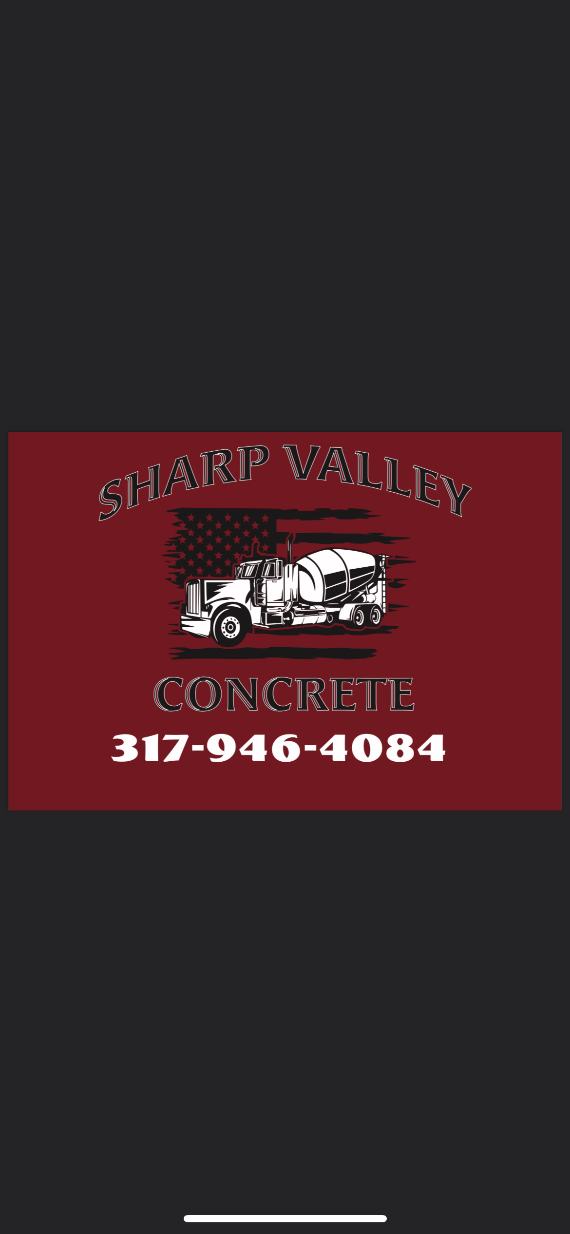 Sharp Valley Concrete, LLC. logo