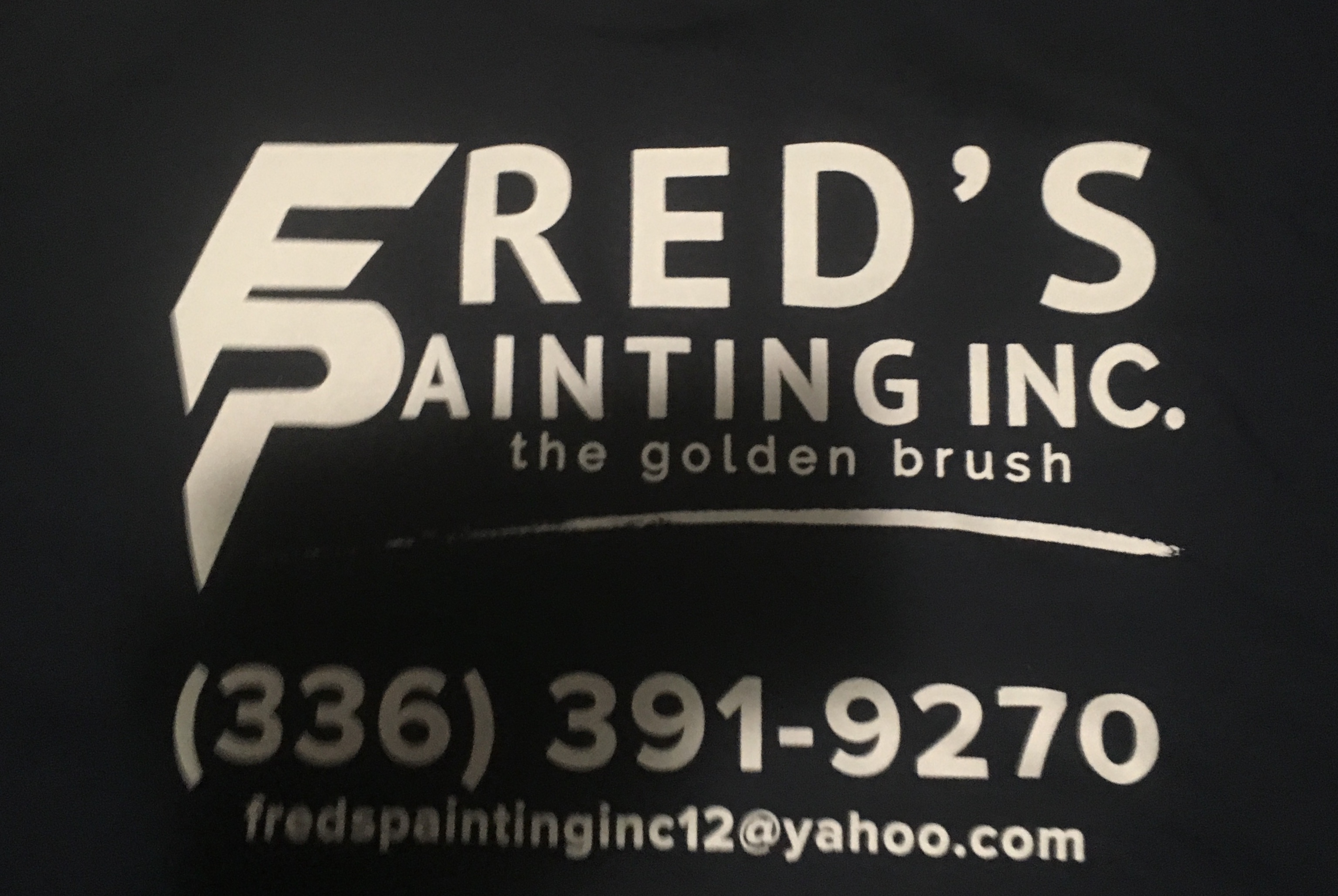 Freds Painting Inc The Golden Brush logo