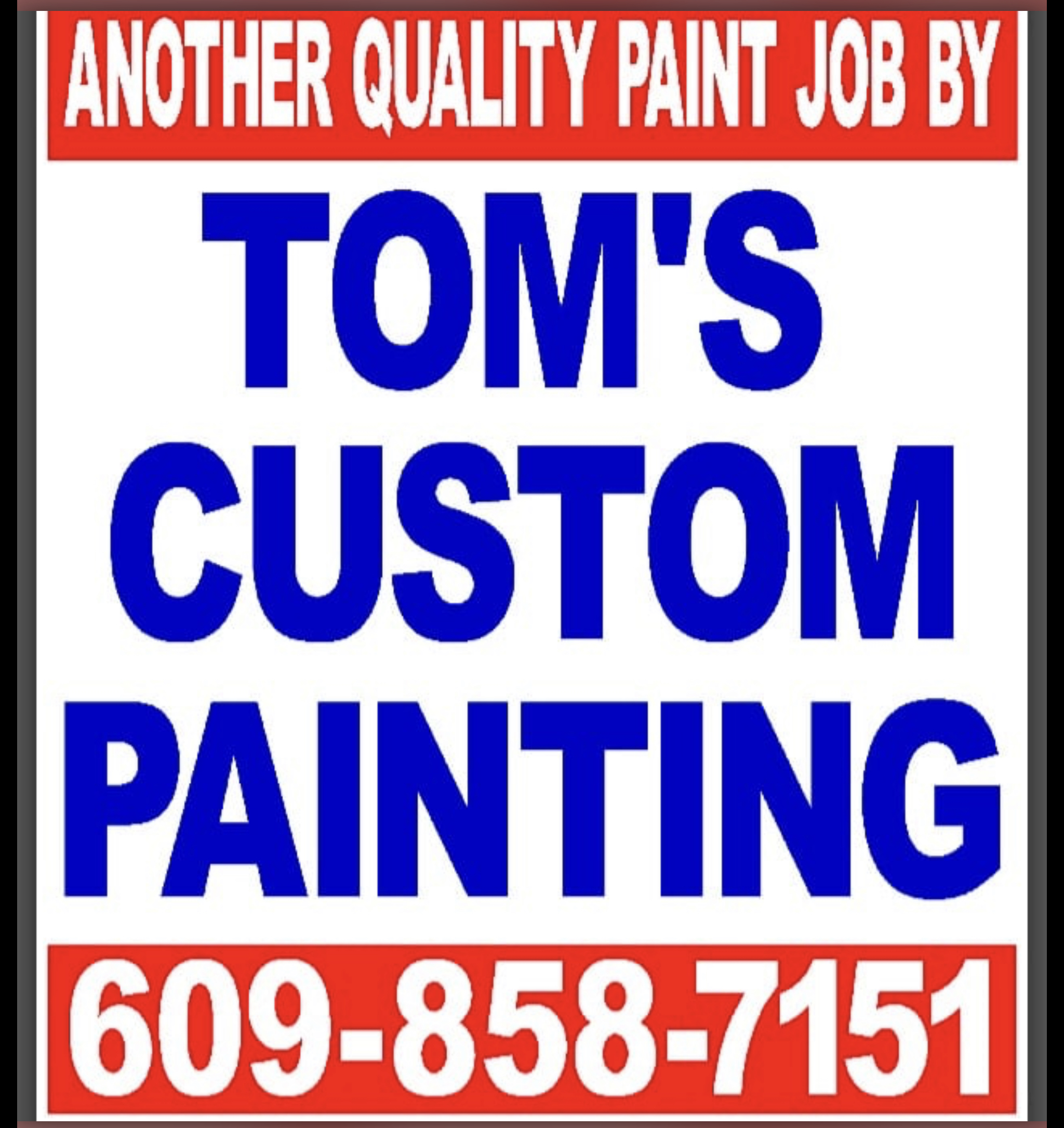Toms custom painting logo