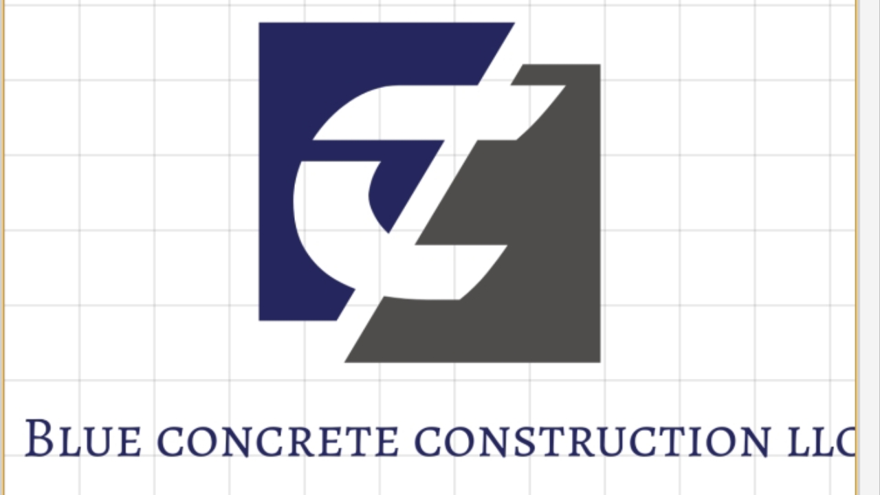 Blue Concrete Construction logo