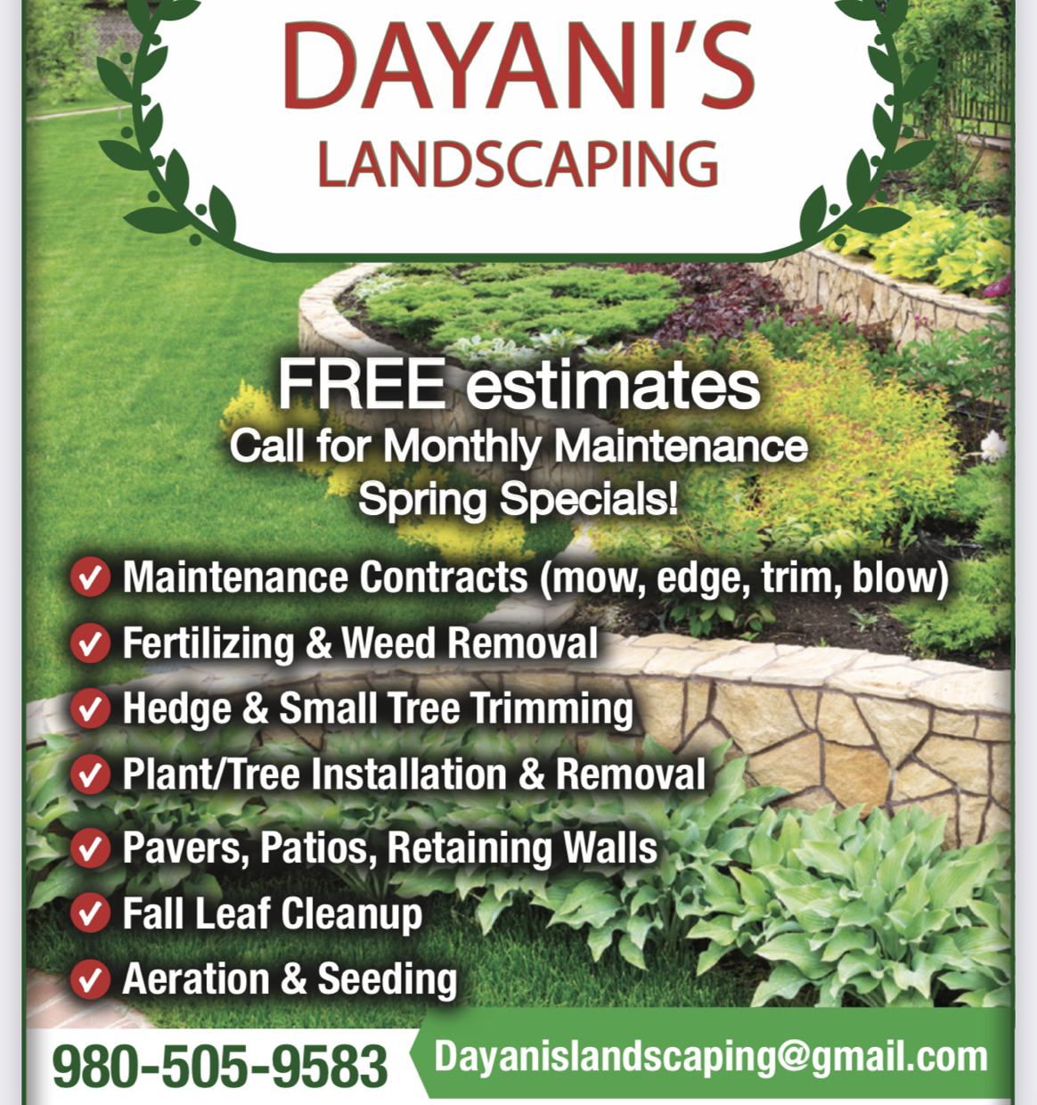 Logo for Dayanis landscaping