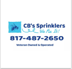 CB's Sprinklers logo
